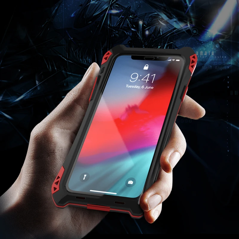 Новейший AMIRA чехол для Iphone XS MAX водостойкий противоударный карбоновое волокно +