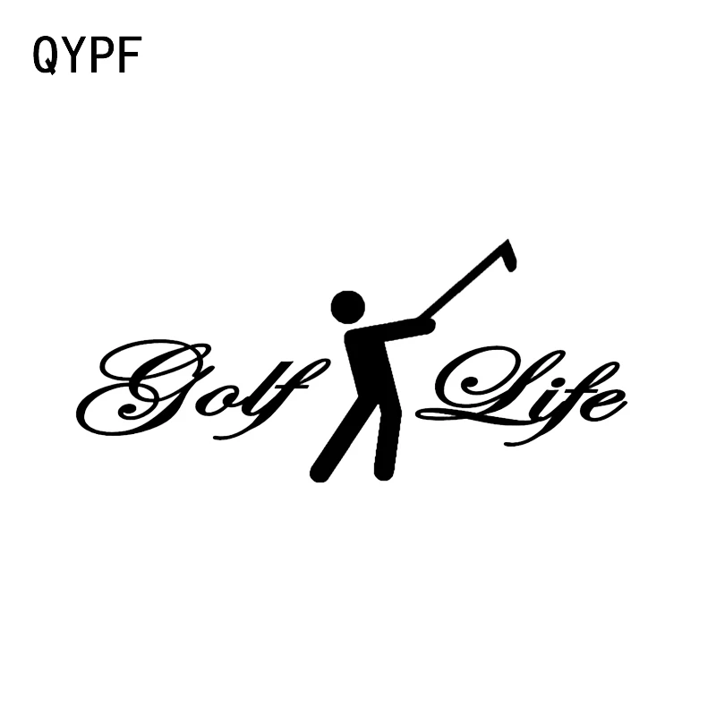 QYPF 13 6*6 см Модный мяч для игры в гольф клюшки ручки Графический виниловый стикер
