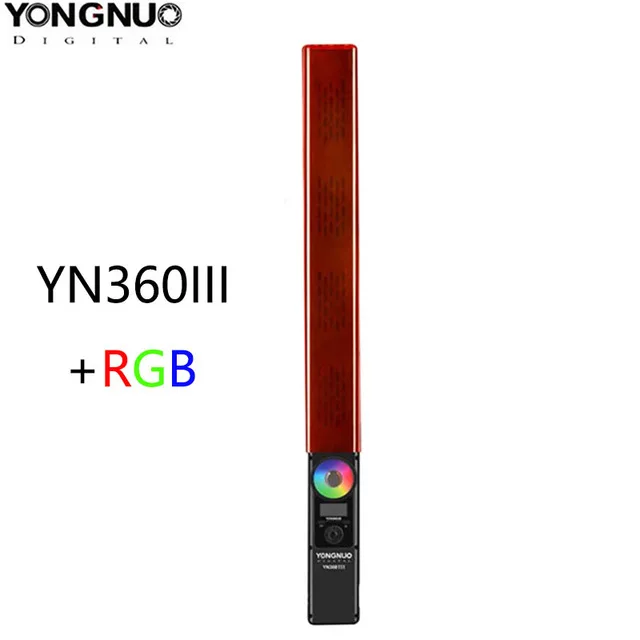 YONGNUO YN360 III ручной светодиодный светильник для видео с сенсорным регулированием Bi-colo 3200k до 5500k RGB цветовая температура с пультом дистанционного управления для youtube - Цвет: Серебристый