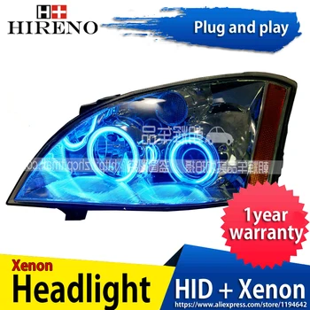 

Car custom Modified Xenon Headlamp for Chery A5 Headlights Assembly Car styling Angel Lens HID 2pcs