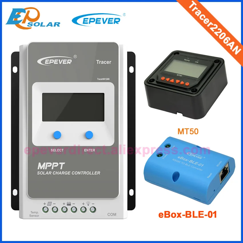 

EP series Free Shipping Solar Panel Controller EPEVER Tracer2206AN 20A Max PV input 60V Battery Charger LCD display Screen