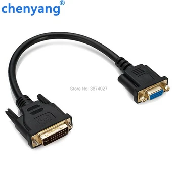 

Analog DVI 24+5 Male to VGA Female Monitor Converter adapter Cable 30cm Black dvi vga adapter adaptor