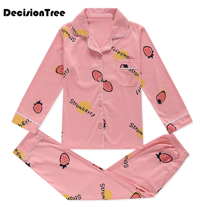 

2019 new kids pajama sets boys cartoon pijamas children cotton casual family sleepwear children's pajamas girls cute