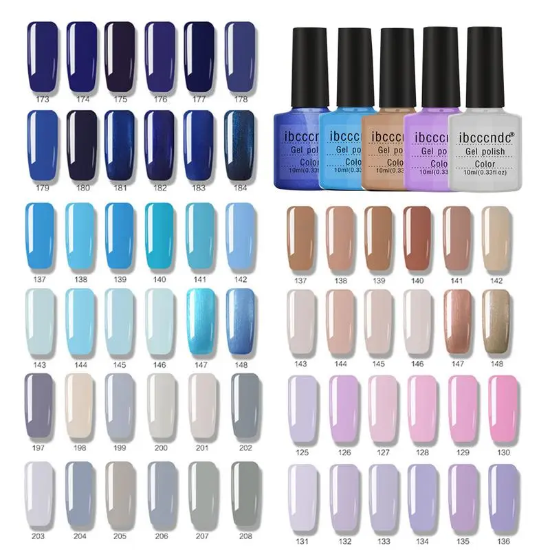 

12 Pieces Per Set Nail Polish Gift Box Photo-therapy Glue UV Soak Off Semi Permanent LED Gel Kit Nail Art Tool for Beginner