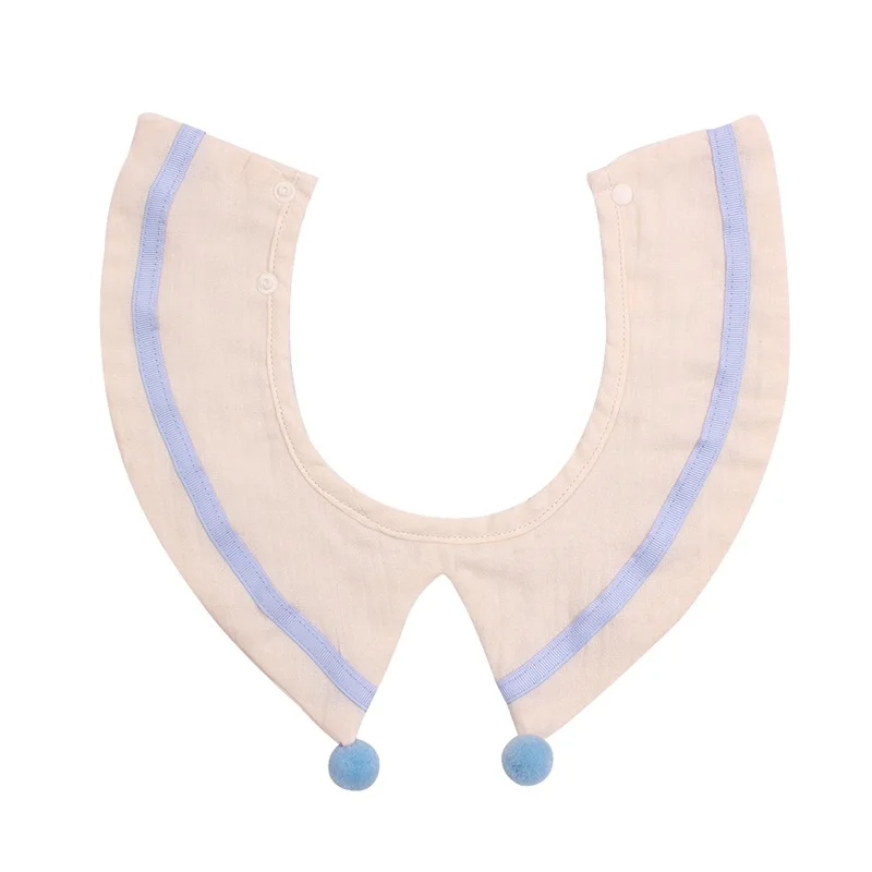 3 PCS Cute Baby Girls Bib Gauze Cotton Baby Bibs For Girl Fashion Decoration Fake Collar Saliva Mouth Towel Baby Girls Clothing  (10)