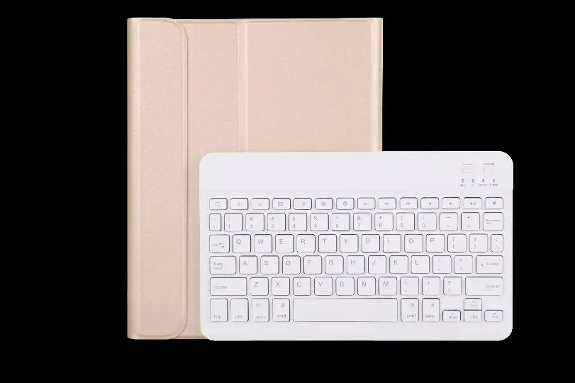 Клавиатура для планшетного компьютера карандаш держатель для iPad Pro 11 дюймов A1979 Магнитный откидная крышка чехол с Чехлы C клавиатурой Bluetooth - Цвет: Золотой