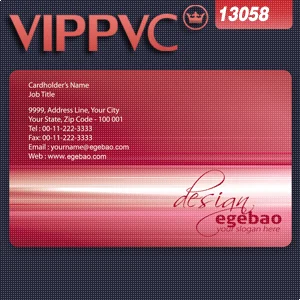 

a13058 PVC create business cards Template for Card Design single faced printing