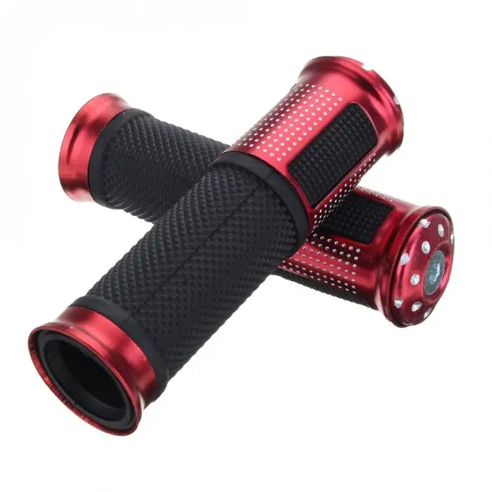 1 Pair Universal 7/8" 22mm Motorcycle Handle Bar Hand Grips ATV for Honda Yamaha Suzuki NR-shipping