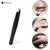 DUcare professional tweezers for eyebrows lash twizzer Stainless Steel Eyelash Extension Classic Slant 3pc Hair removal tweezers 4