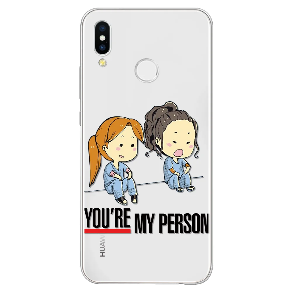 Ты мой человек GREYS Anatomy Coque чехол для телефона для huawei P Smart Z плюс P30 P20 Pro P10 P8 P9 Lite Coque мягкий чехол