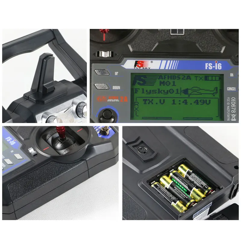 Контроллер передатчика Flysky FS i6X I6X 2 4G 10CH RC с приемником iA6B для радиоуправляемого