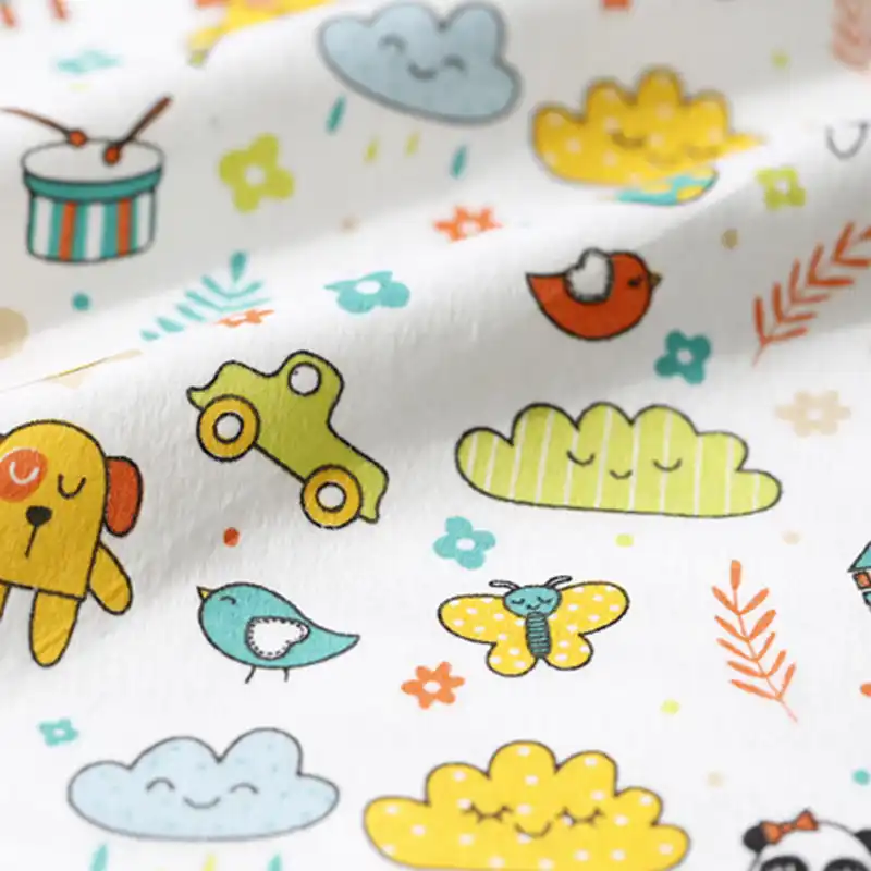 decoraci/ón elefante habitaci/ón de los ni/ños costura le/ón 1 metro conejo Tela por metro para beb/é para ni/ños oso de jirafa manualidades Hans-Textil-Shop