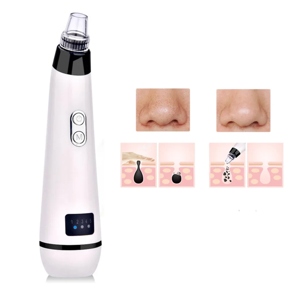 

Blackhead Remover Vacuum Pore Cleaner Suction Face Deep Cleansing Nose Diamond Dermabrasion Remove Pimple Machine Skin Care Tool