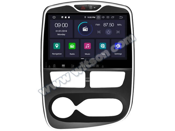 10," Android 9,0 Pie OS автомобильный мультимедийный gps радио для Renault Clio 2012 2013 с большим углом обзора ips экран