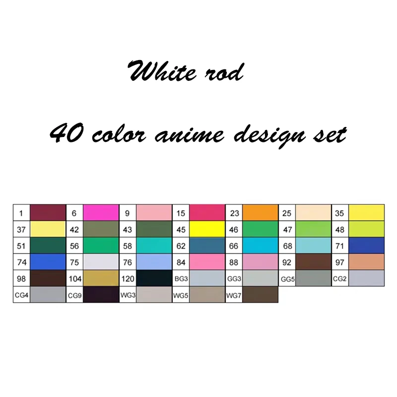 40 color anime TOUCHFIVE 30/40/60/80/168 Цвет Арт марки зубная щетка с двумя головками и художественный эскиз жирной имеют спиртовую основу mark анимированные комиксы товары для рукоделия - Цвет: 40 color anime