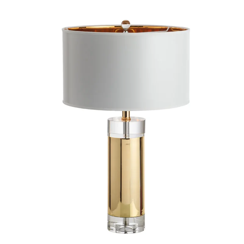 

Nordic Modern Crystal Table Lamps For The Bedroom Bedside Table Lamp Home Deco Desk Lamp Cover Living Room Hotel Light Fixture
