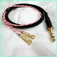 3 м 1/4 6.35 мм для Hifiman он-5 он-6 он-400 он-500 He560 DIY Hi-End HiFi 8 ядер 5N меди PCOCC кабель наушников обновления