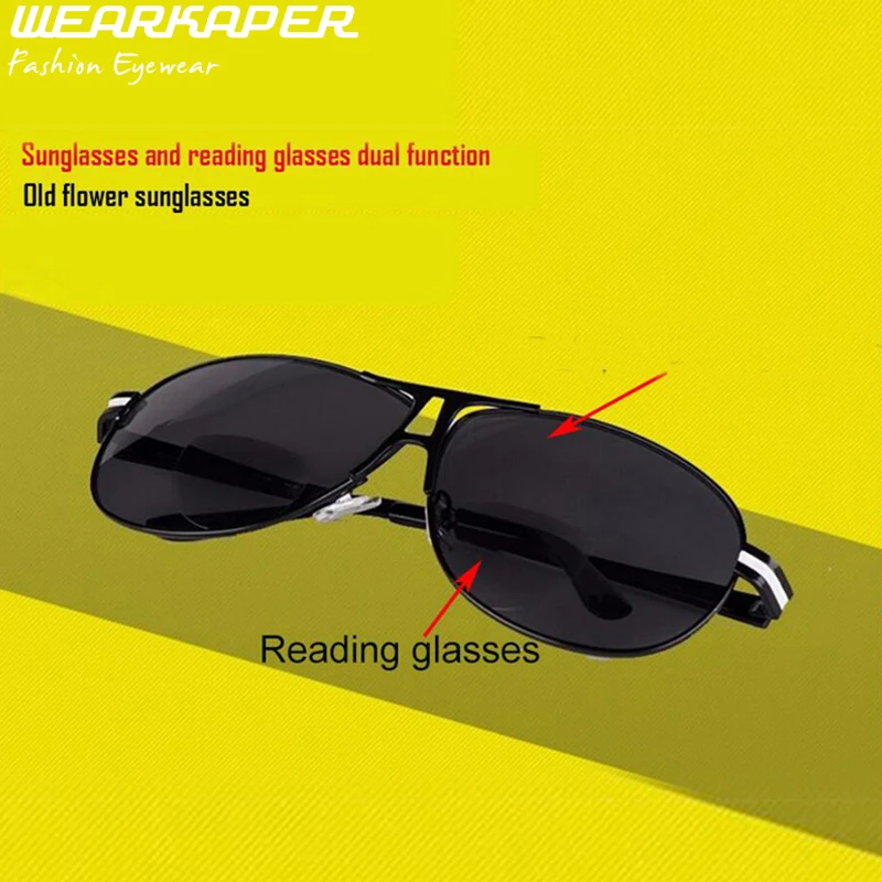 

JN IMPRESSION Bifocal Polarized Reading Glasses Male Driving Goggles Sunglasses Presbyopic Eyeglasses Diopter 1 1.5 2+2.5 3 3.5