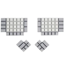 Ergodox pbt колпачки белые dsa pbt пустые колпачки для ergodox Механическая игровая клавиатура dsa профиль