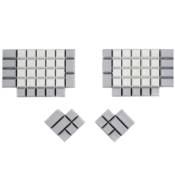 

ergodox pbt keycaps white dsa pbt blank keycaps for ergodox mechanical gaming keyboard dsa profile