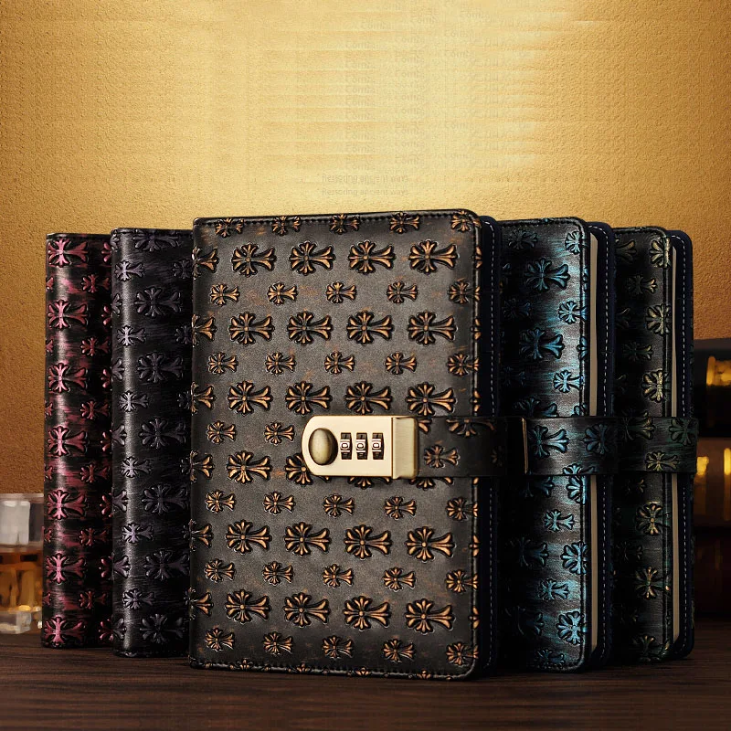 Buy NEW leather Diary notebook with Lock code password