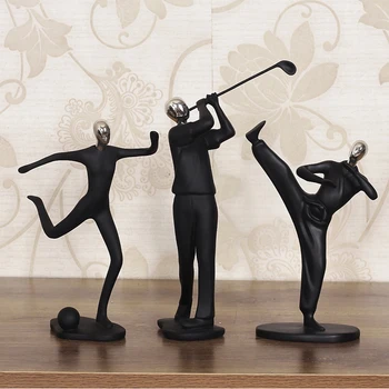

Simple Modern Resin Sports Man Crafts Creative Home Golf Furnishings Decoration Living Room TV Cabinet Resin Decoration Figurine