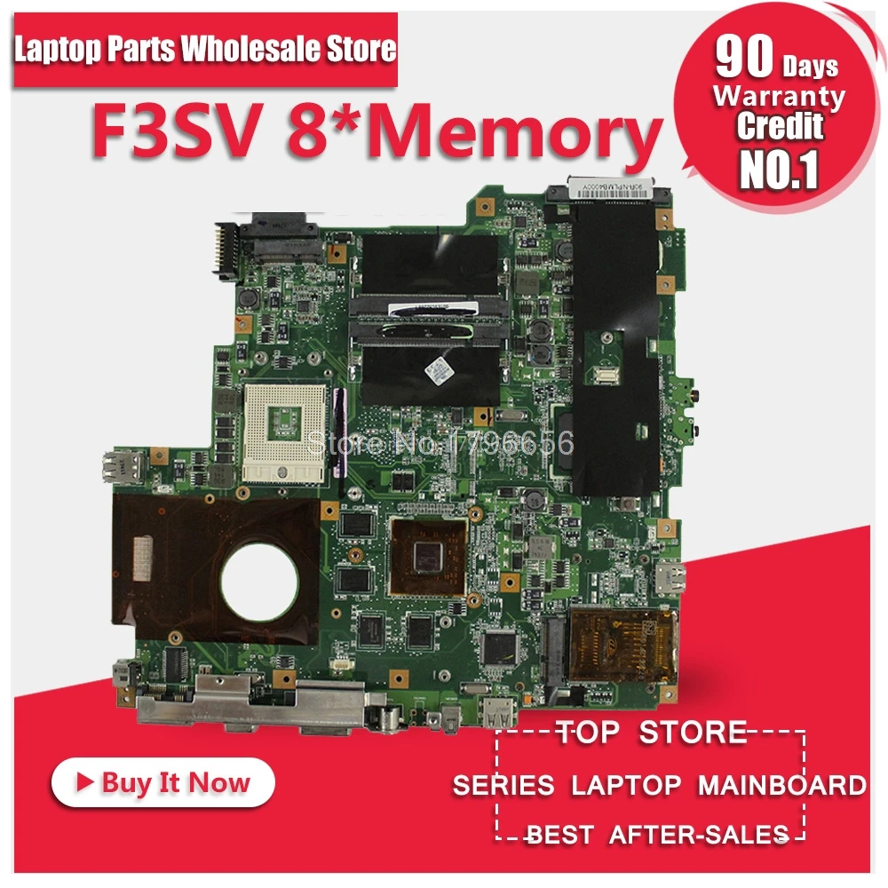F3SV REV 2.0 8*Memory 8600G For ASUS F3S Z53S F3SG F3SR F3SC F3SA F3SE F3SG laptop motherboard tested good and work perfect F3SV REV 2.0 8*Memory 8600G For ASUS F3S Z53S F3SG F3SR F3SC F3SA F3SE F3SG laptop motherboard tested good and work perfect