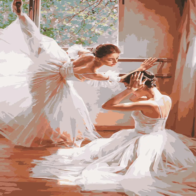 Ballet Dancer Picture painting Art Prints Oil Painting By Numbers Hand