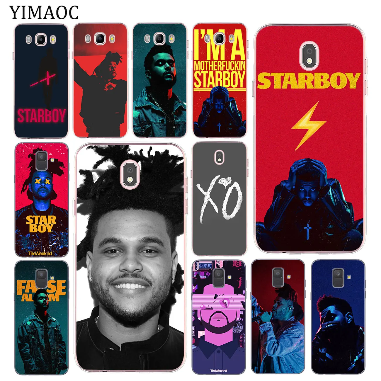 

YIMAOC The Weeknd starboy Soft Silicone Case for Samsung Galaxy A5 J5 J6 J7 2017 EU J3 2016 A9 A8 A7 A6 Plus 2018 Cover
