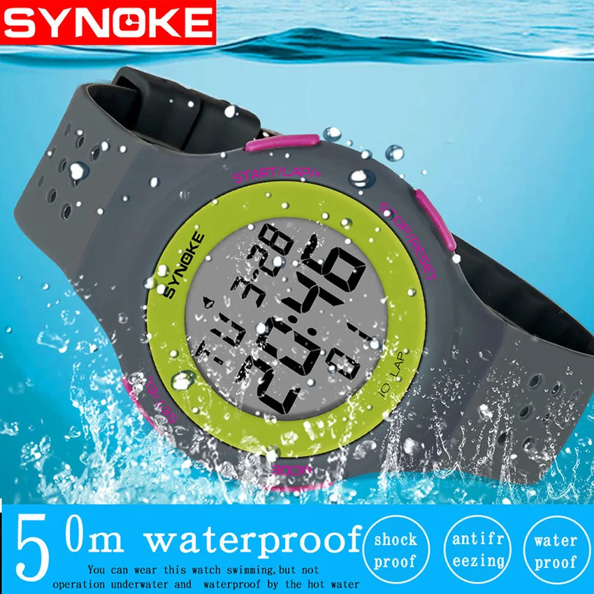 

SYNOKE Analog Digital Military Army Sport LED Waterproof Wrist Watch Mens Watches Led Watch Women Masculino Reloj 2019