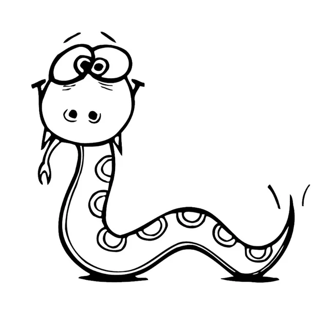 16.5*15CM Cartoon Cute Snake Vinyl Car Stickers And Decal