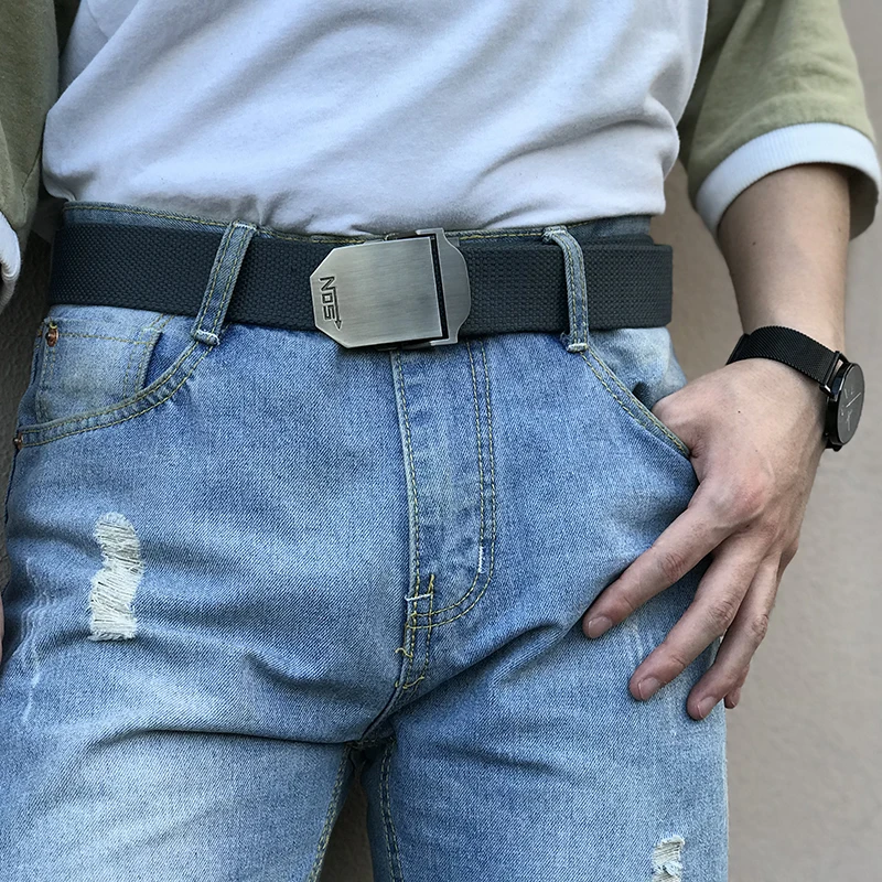 DIY Для мужчин пояс холст ремни длинный ремешок и Пряжка сплава черепа животных Письмо Повседневное стиль джинсы фурнитура металлическая пряжка белый пояс