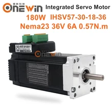 180W NEMA23 встроенный серводвигатель 3000 об/мин 36VDC 0.57Nm iHSV57-30-18-36