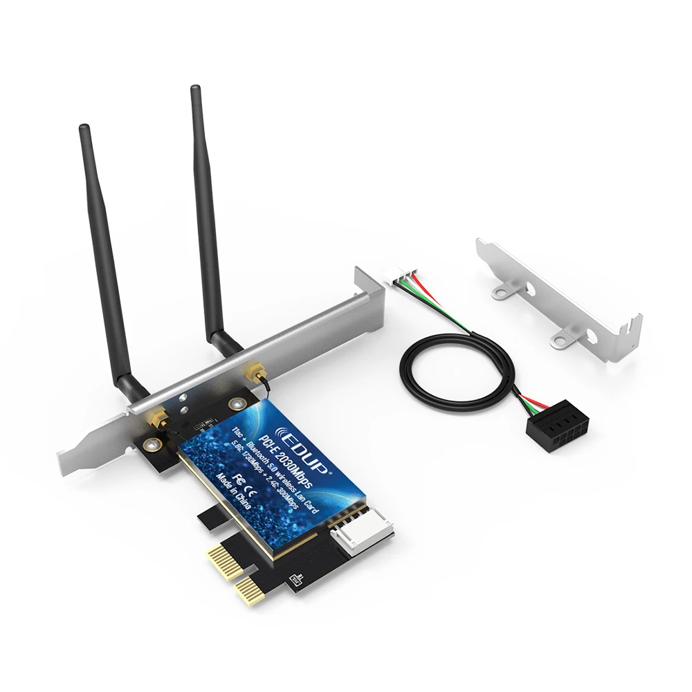 EDUP EP-9631 AC2030 BT5 WiFi PCI Express Беспроводной двухдиапазонный адаптер