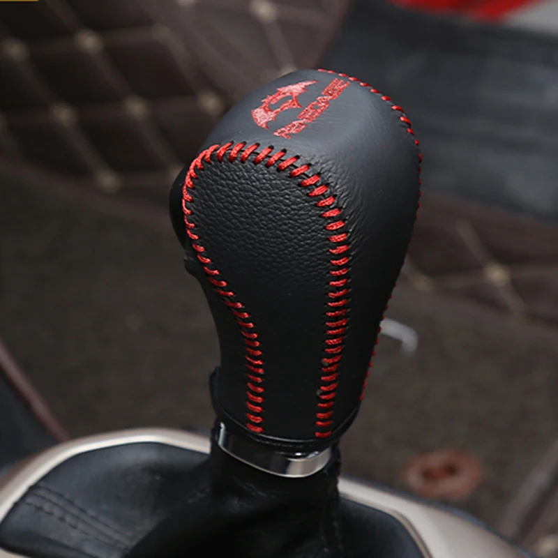 

Free Shipping High Quality Cowhide Top Layer Leather Automatic Gear Shift Collars Gear Cover For 2016 JEEP Renegade