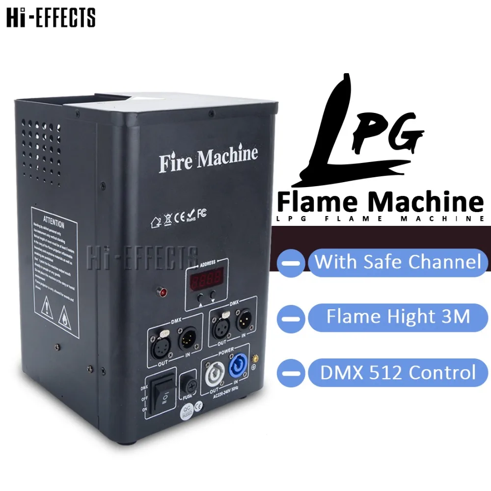

Fire Machine DMX Control One Head LPG Fire Flame Machine Stage Flame Thrower for Party KTV Stage Performance Special Effects