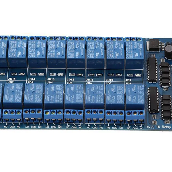 16-канальный 5 V/12 V релейный модуль для Arduino PIC AVR MCU DSP ARM PLC Управление