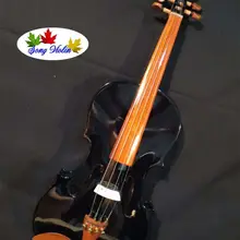 Черный лак цвета 1" электрическая акустическая скрипка, замечательный Звук#8587