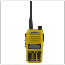 Портативный Baofeng Радио UV-82 Walkie Talkie Цвет Желтый двухдиапазонный VHF/UHF радиолюбителей трансивер Baofeng UV82 w/Бесплатная наушник
