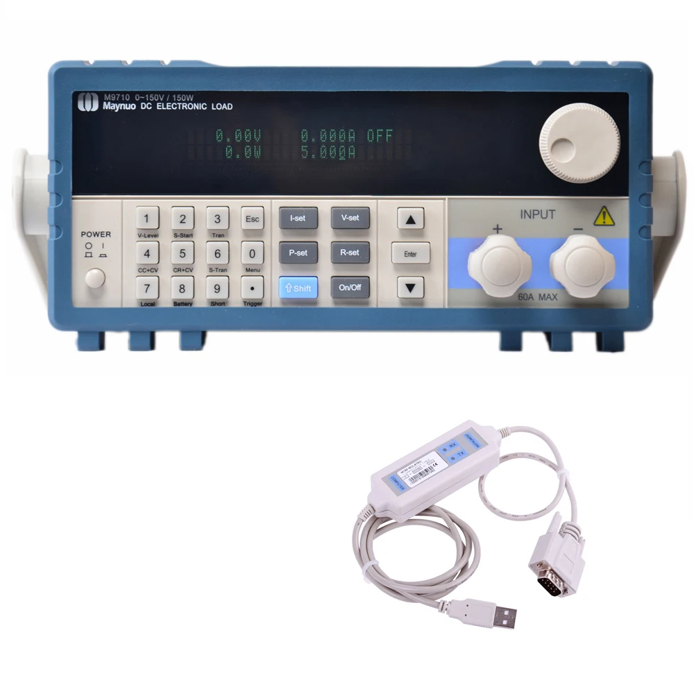 Maynuo M9710 M133 электронная нагрузка USB RS232 провод связи CV/CR/CW Батарея Measruement CC софт