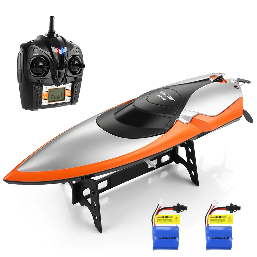 

High Speed RC Racing Boat Strong Anti-Interference Motor Cooling Double Waterproof System Ultra-Long Running Time RC Boats Gifts