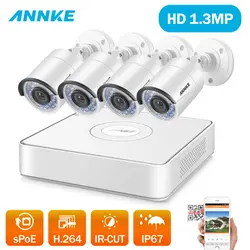 ANNKE 4CH Беспроводной служба sPOE CCTV Системы 1080 P NVR 4 шт. 960 P Smart ИК Открытый P2P Wi-Fi ip-безопасности камера Системы комплект видеонаблюдения WDR