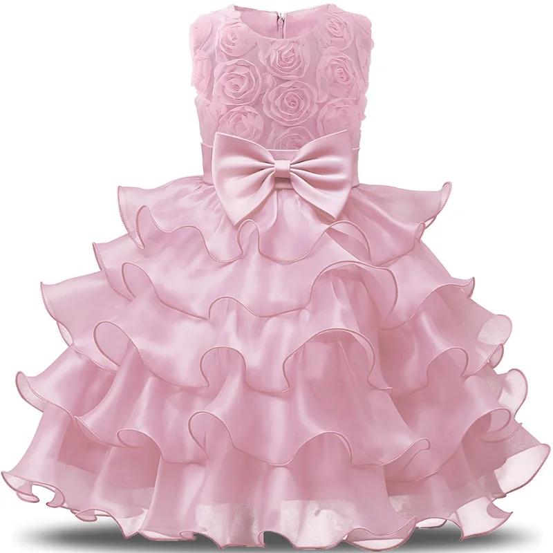 Платье с цветочным узором для девочек вечерние платья принцессы для девочек 5, 6, 7, 8 лет, детские платья на день рождения для девочек, рождественское крестильное платье