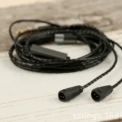 MMCX кабели для Shure SE535 SE215 SE846 Sennheiser ie8 ie80 твист наушники кабель HiFi провод от наушников для iphone xiaomi samsung