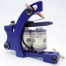 Top Shader Liner Tattoo Machine 10 Warp Coil Green Tattoo Gun Permanent Tattoo Machine Shader Liner Carbon Steel Gun supplier juqi tm2005 snack style tattoo machine liner shader gun antique brass