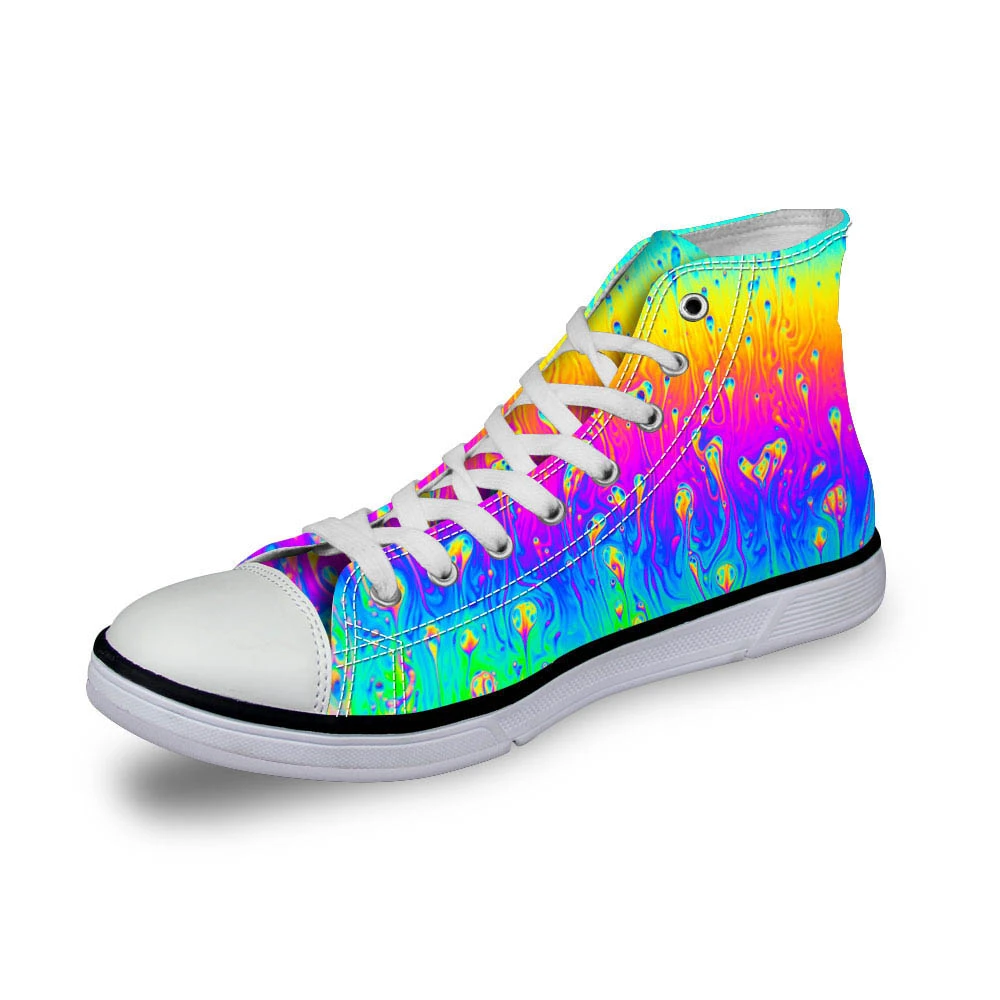 White#Zapatillas De deporte informales para Hombre y mujer De PU vulcanizados Tenis planos con estampado a la moda White#Zapatillas De deporte informales para Hombre y mujer De PU vulcanizados Tenis planos con estampado a la moda