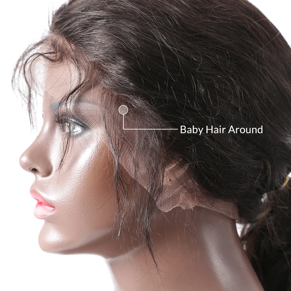 Luvin Glueless Pre Plucked Full Lace Human Hair Wigs With Baby Hair Brazilian Water Wave Remy Long