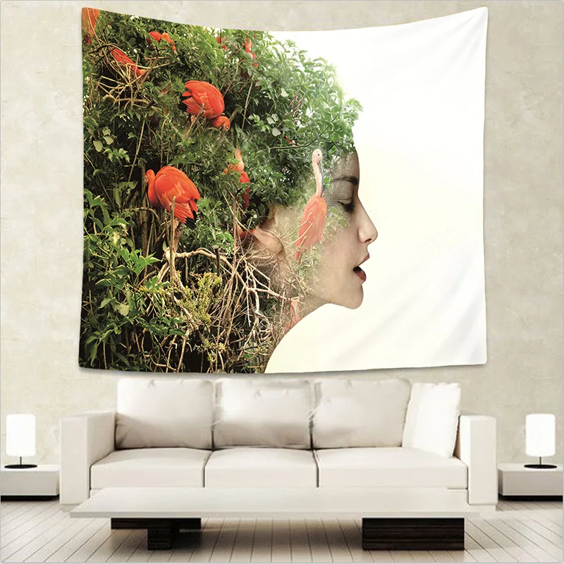 

Abstract Creative Printing Home Textile Mandala Tapestry Wall Hanging Polyester Tapestry Corridor Carpet Hang Cloth Blanket