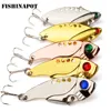 FISHINAPOT 5Pcs/lot Metal VIB Spoon Fishing Lure 11g 6cm Bass Crank Bait Treble Hooks VIB Lead Artificial Hard Bait Cicada lure ► Photo 1/6