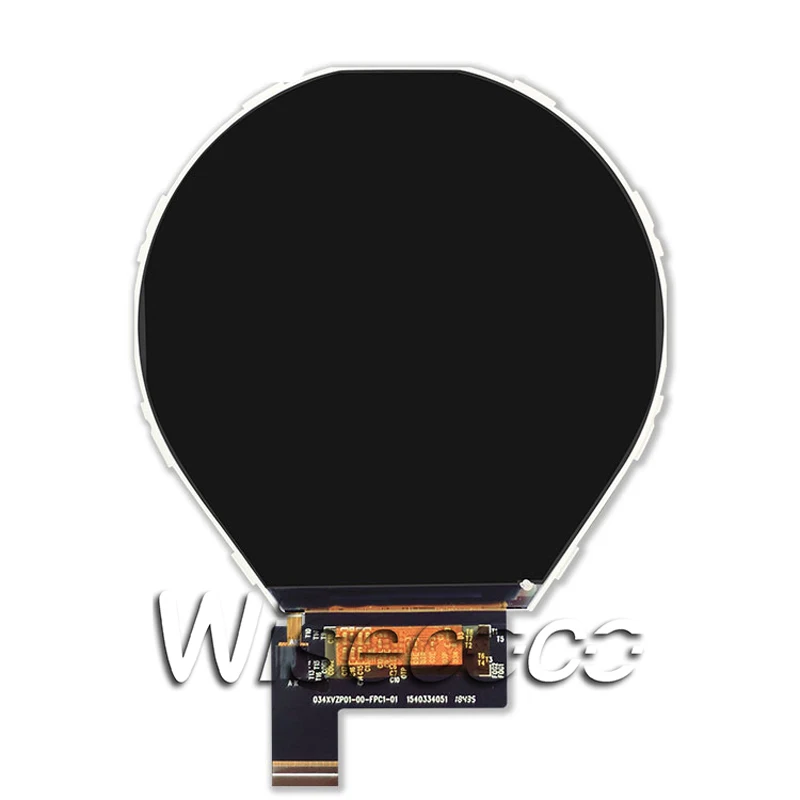  3.4 inch ips round LCD display 800*800 screen with hdmi to mipi controller board for smart watch Ra